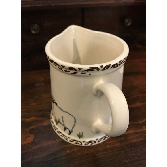 PRICE KENSINGTON CLASSIC Handpainted SHEEP Creamer Milk Jug Country - Picture 7 of 8